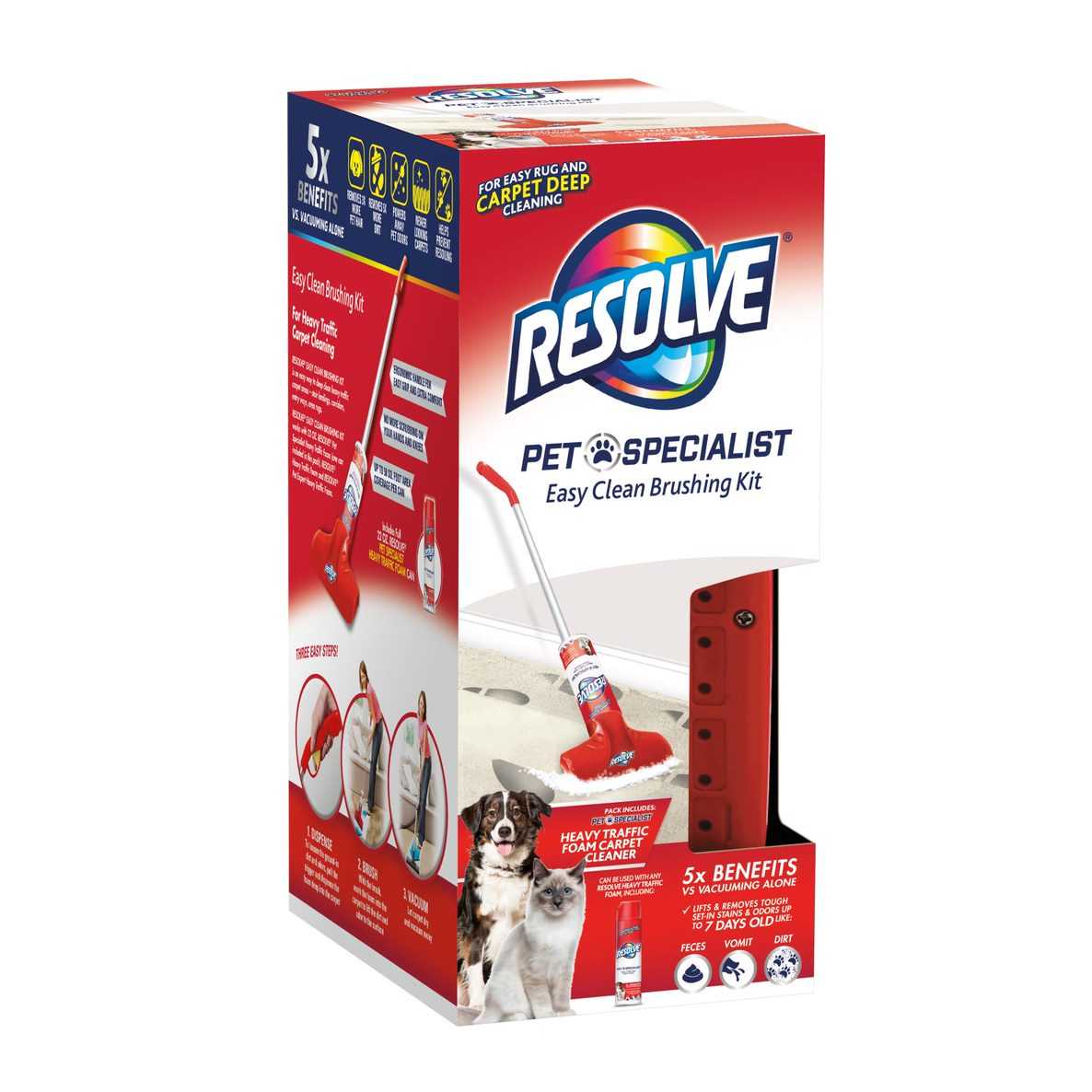Resolve® Pet Specialist Easy Clean Brushing Kit